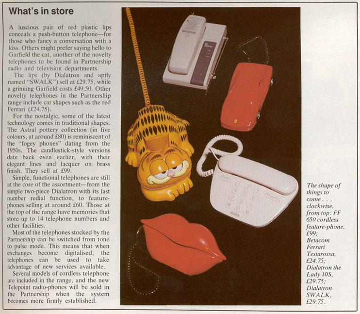 Telephone John Lewis Partnership Memory Store