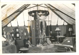 Interior of Trewins marquee at Herts Show 1950