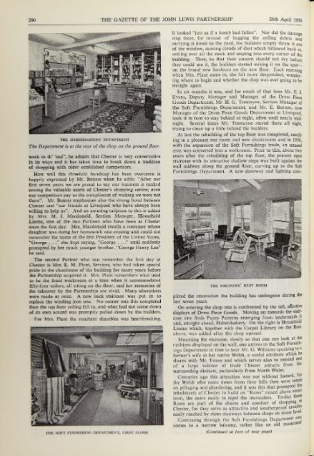 26th April 1958- A tour of G H Lee, Chester with The Gazette