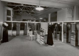 Bainbridges interior; the dressing room shop, 1949 Bainbridges interior; the dressing room shop, 1949