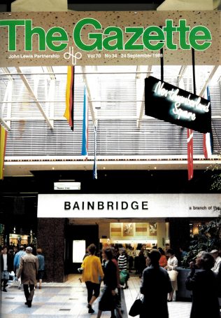 The exterior of Bainbridges by 1988, the department store's 150th year