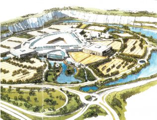 Artists impression of the Bluewater ampitheatre Artists impression of the Bluewater ampitheatre