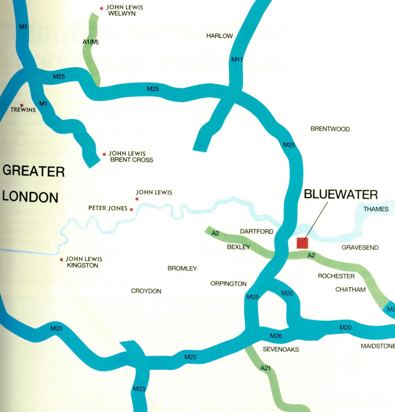 Centre Map  Bluewater Shopping & Retail Destination, Kent