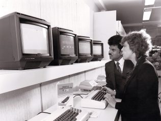 The Bonds home computer department in 1983, the pride of the newly refurbished department store