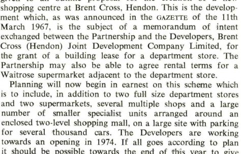 Brent Cross: Conception