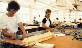 The interior of the Cheshunt workroom by 1992