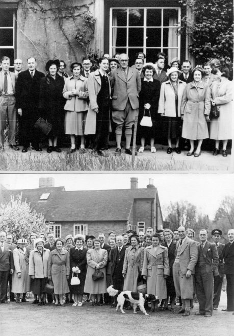 Garden Society at Longstock 1955.  John Spedan Lewis top picture, centre front | JLP Archive Collection