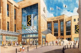 An artist's impression of John Lewis Glasgow An artist's impression of John Lewis Glasgow