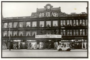 The exterior of Heelas, Christmas 1952-1953 The exterior of Heelas, Christmas 1952-1953