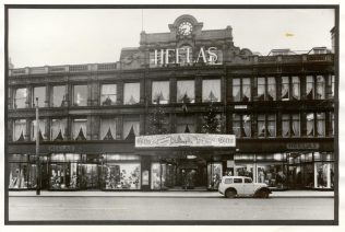 The exterior of Heelas, Christmas 1952-1953