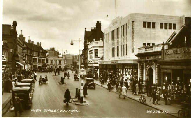 Watford High Street and Market place.