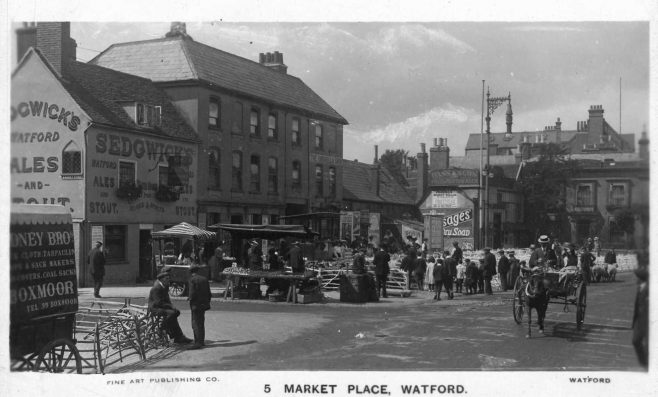 Watford High Street and Market place.