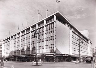 The exterior of John Lewis on Oxford Street, 1960