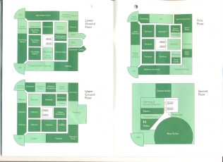 A floor guide produced to assist brand new shoppers at John Lewis Southampton