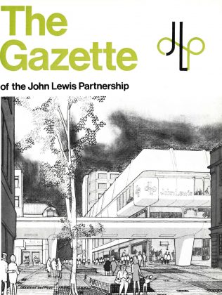 The front cover of the Gazette gives readers a sketch impression of a new proposed development at Sutton