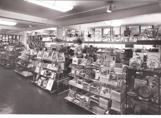 A photograph of the gift department, taken in 1972 A photograph of the gift department, taken in 1972