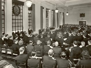 A Central Council meeting in 1948 A Central Council meeting in 1948