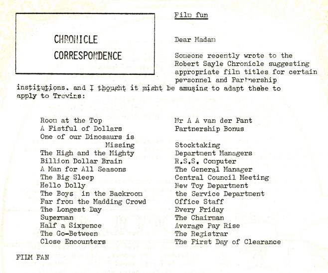 Chronicle. Vol.28. No.11. 14 April 1979