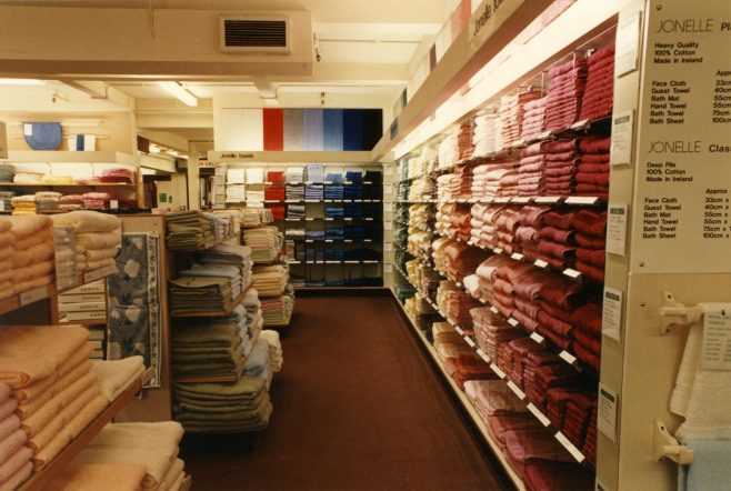 The towel section. | JLP Archive Collection