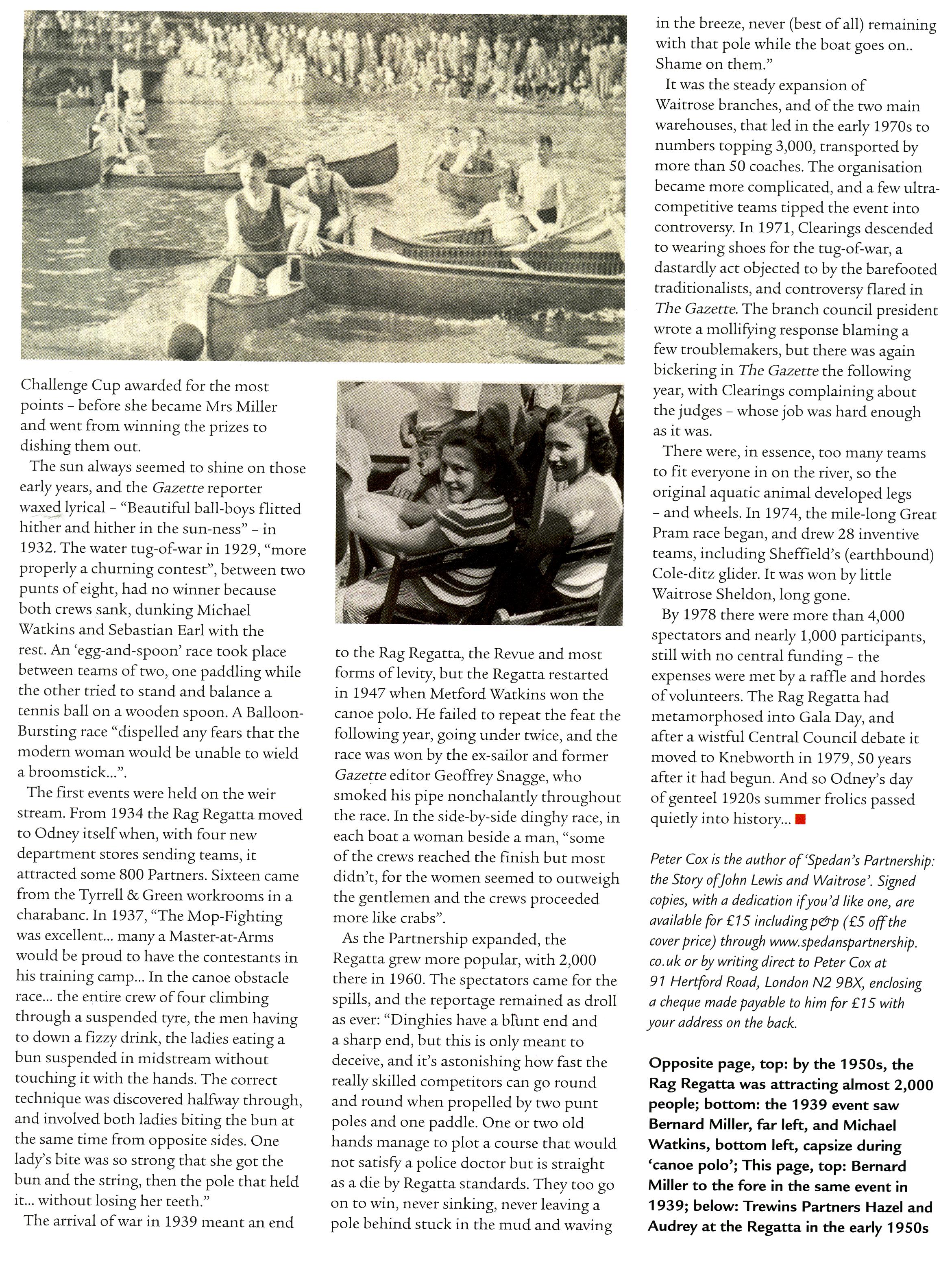 Connections. Issue 62. August 2011. John Lewis Memory Store