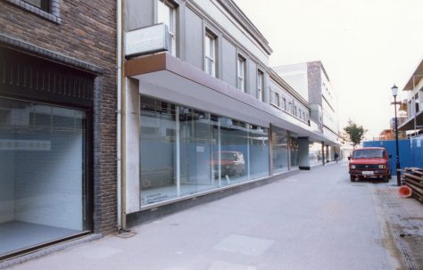 Empty windows and shop floor