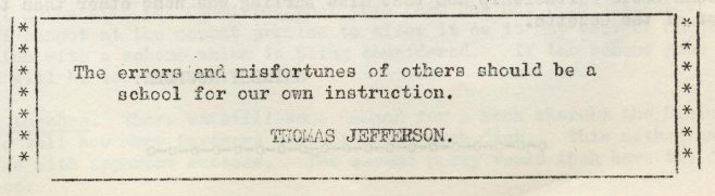 The errors and misfortune of others | Volume 6, No.47, 4 January 1958