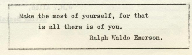 Make the most of yourself. | Volume 7, No.4, 8 March 1958