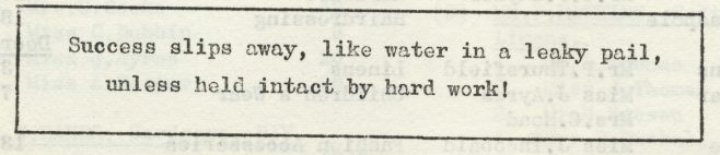 Success slips away. | Volume 7, No.9, 12 April 1958