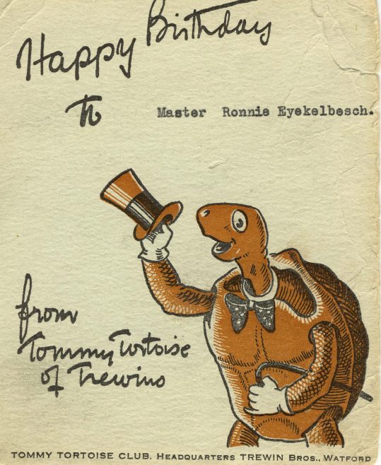 Tommy Tortoise Club, Trewin Bros., Watford