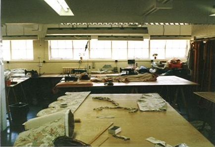 Second floor, soft furnishing workrooms