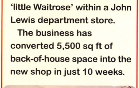 In Touch reports on the opening of 'little Waitrose'