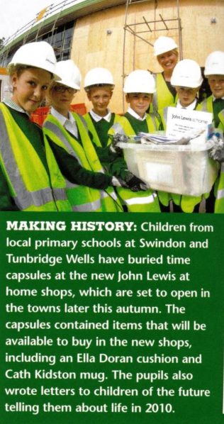 Informing children of the future, a time capsule is buried at Tunbridge Wells