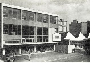 The first part of the new shop opened in 1955