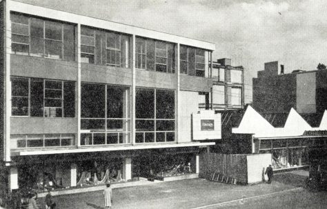 The opening of the new shop, 1955-1956