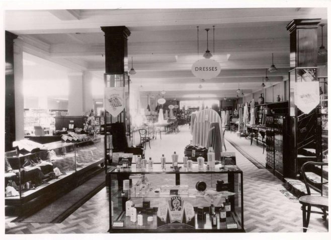 Dress Piece Goods department celebrating the silver Jubilee year of KIng George V accession