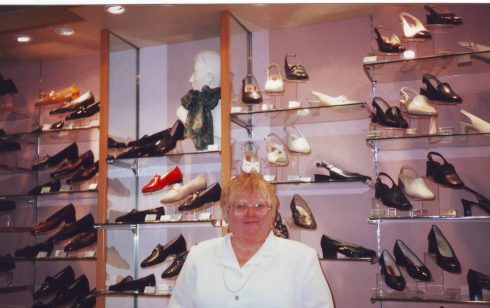 Penny Olesen, Manager Ladies Shoe Department at Robert Sayle.