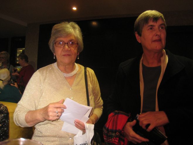 Shirley Norman & Cecilia Stroud at Christmas lunch 2009 place Double Tree Hilton Cambridge