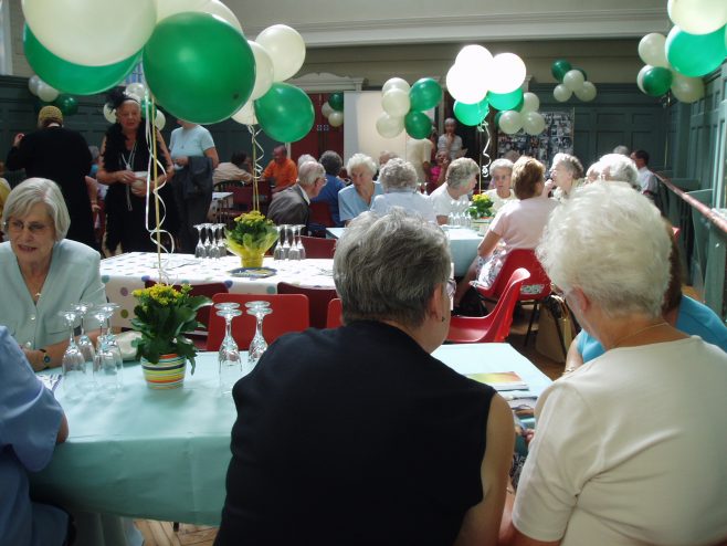 Robert Sayle pensioners 75th Anniversary Celebrated with afternoon tea.