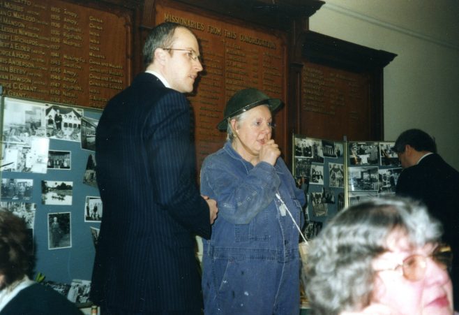 Gloria McLeod and Simon Fowler at the Diamond Birthday Tea