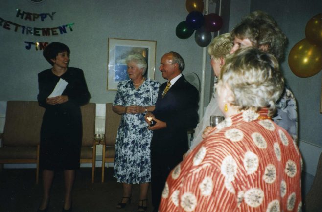 Jim Starr at his Retirement Party - Robert Sayle