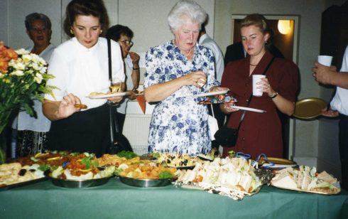 An appetizing spread at the Retirement Party of Jim Starr from Robert Sayle.