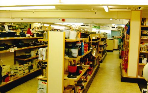 Kitchenware department Robert Sayle basement.