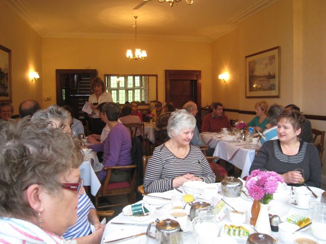 Rambling Club dinner at Leckford Abbas with Robbie,  Pauline, Sylvia and other members celebrating the 21st anniversary of the Rambling Club.