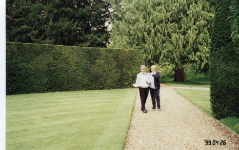 Deparment Managers in the gardens of Madingley Hall where their Conference was taking place.