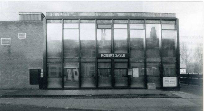 The front of the Magnet Service Building