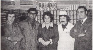 Section Managers (from left): Mr Bryan Dovey-FRV, Mr Jayanhal Tailor - Non Food, Mrs Janet French - Office Manager, Mr David Pepper - Provisions, and Mr David Godfrey - Grocery. Section Managers (from left): Mr Bryan Dovey-FRV, Mr Jayanhal Tailor - Non Food, Mrs Janet French - Office Manager, Mr David Pepper - Provisions, and Mr David Godfrey - Grocery.