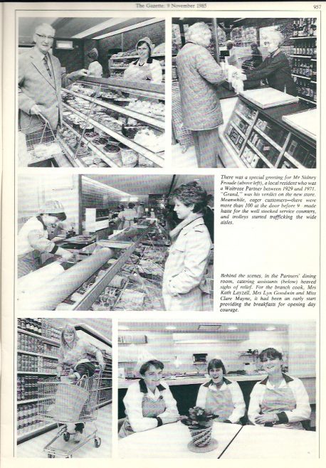 Saffron Walden: Photos of the Opening, The Gazette 9th Nov 1985