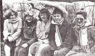 L to R: Lesley Coates, Una Read, Bridget Harrison, Paul Whatley and Janet Stanley