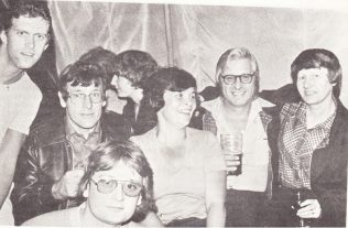 R to L: Jan and Peter Cracknell, Ann and Eddie Stock and two Saturday nighters