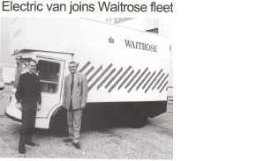 Electric van joins Waitrose fleet Electric van joins Waitrose fleet